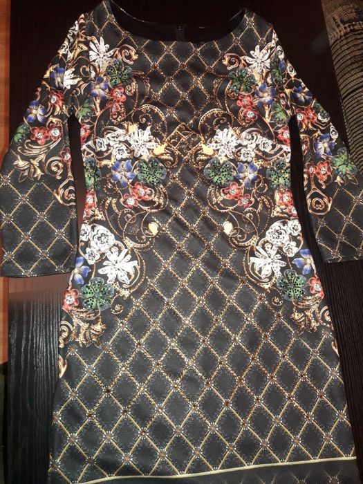 Турецкое нарядное платье 100% катон размер М