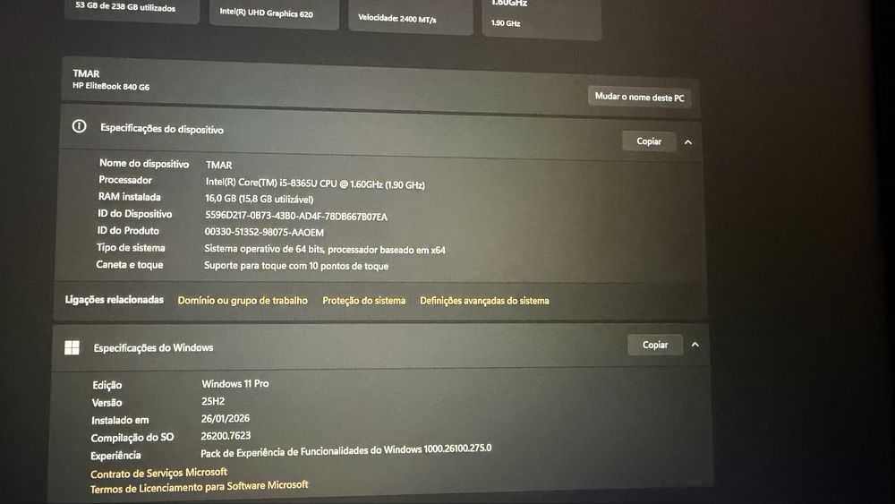 Portátil HP EliteBook 840 G6