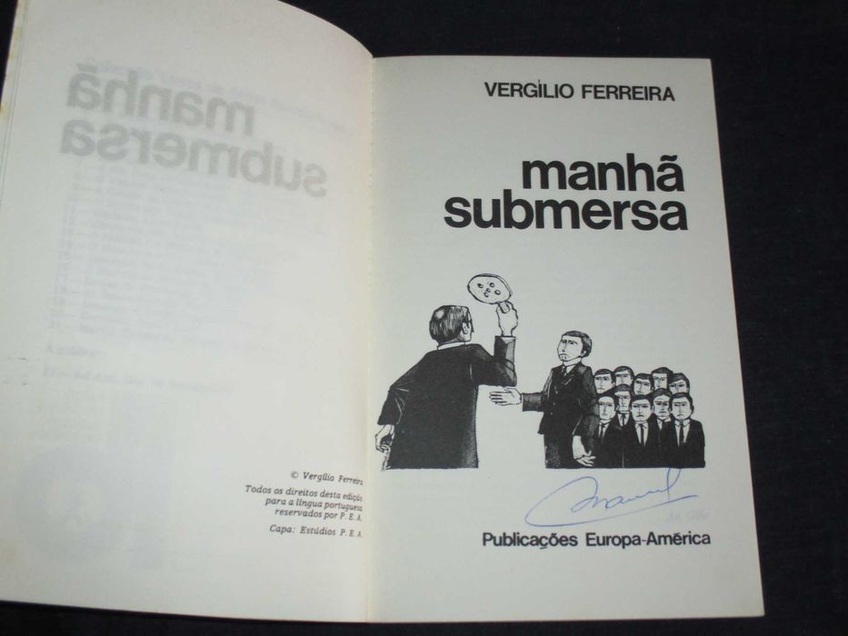 Livro Manhã Submersa Vergílio Ferreira Livro Bolso