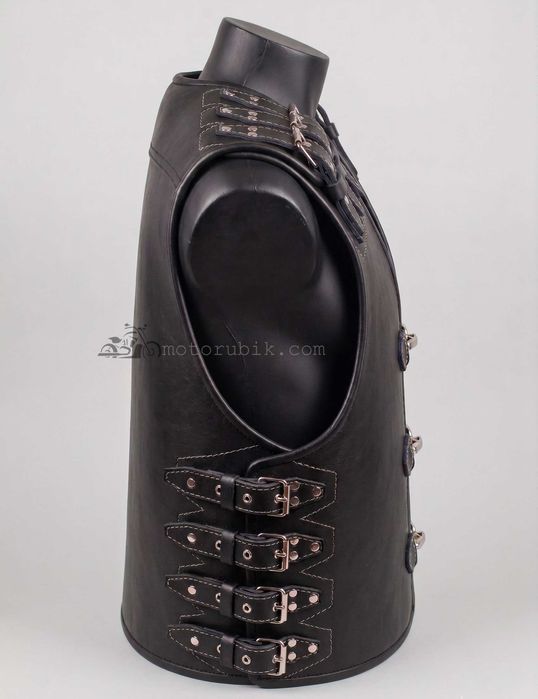Байкерський шкіряний жилет