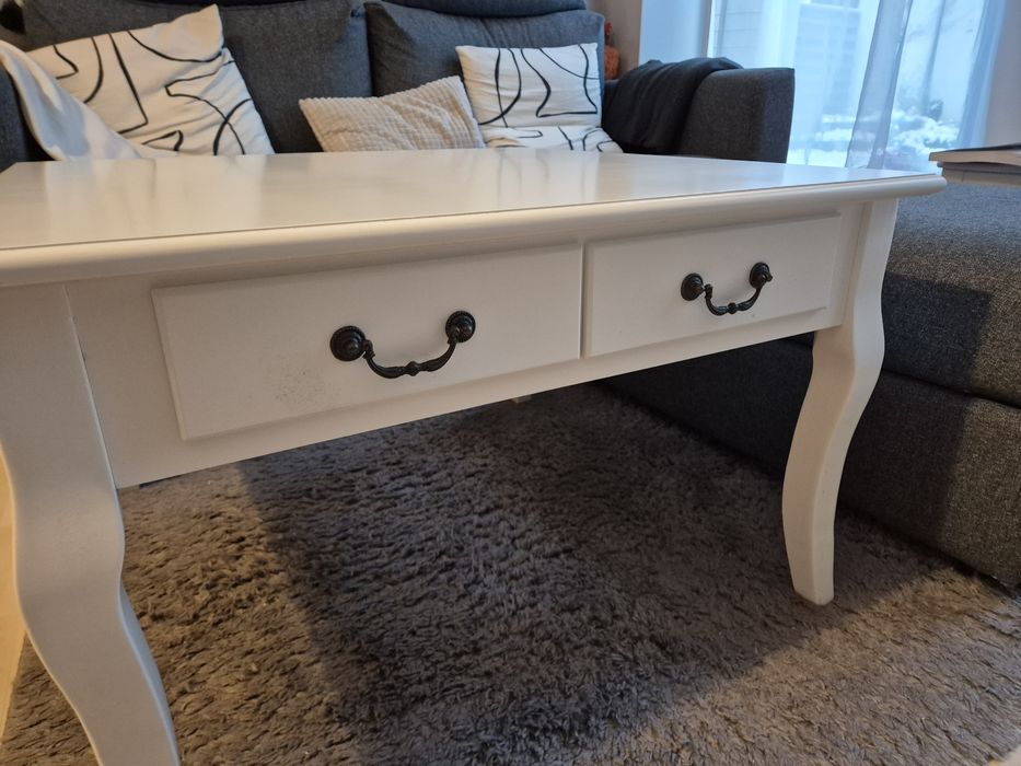 Stolik kawowy 80x80 z szufladami