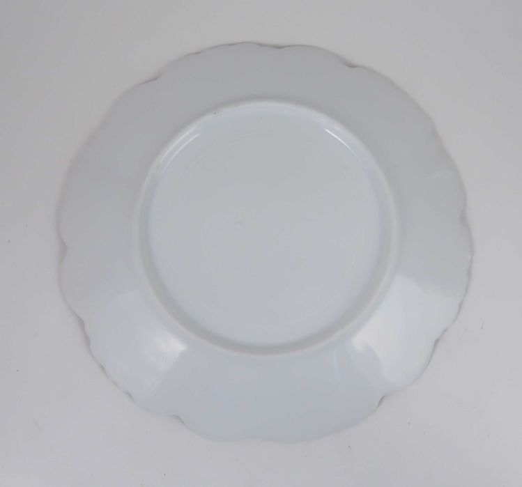 Par de pratos porcelana moldada XIX/XX - Anjos
