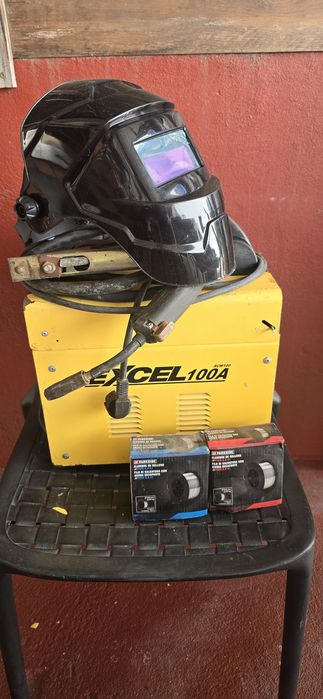 Maquina soldar Excel 100A com oferta mascara automática