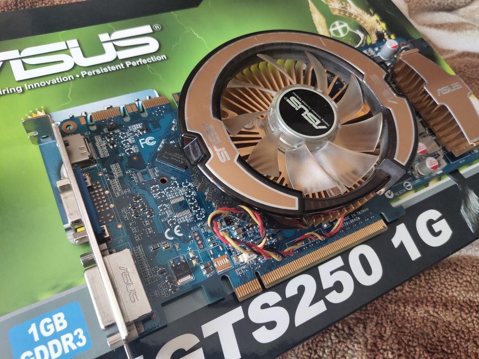 Видеокарта ASUS GeForce GTS 250 1GB DDR3, PCI-E, DVI, HDMI - б/у