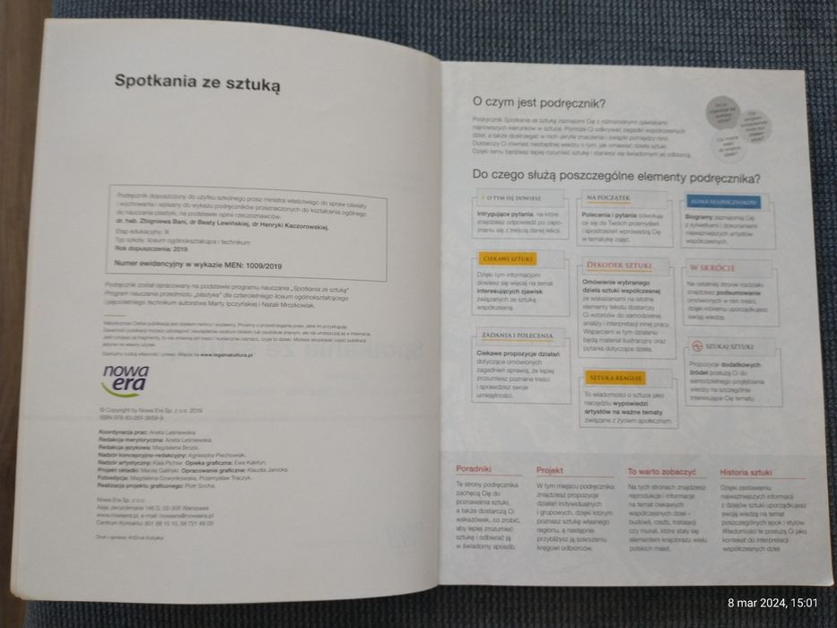 Sprzedam podręcznik do plastyki " Spotkania ze sztuką"