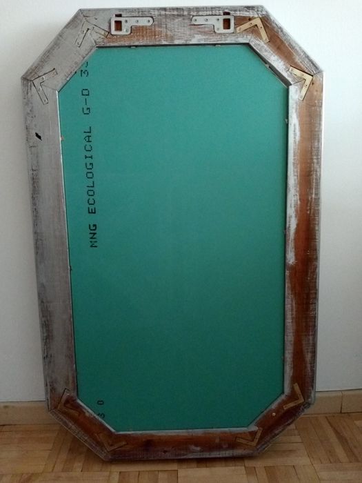 Lustro duże w oryginalnej ornamentowej drewnianej ramie. Polecam!
