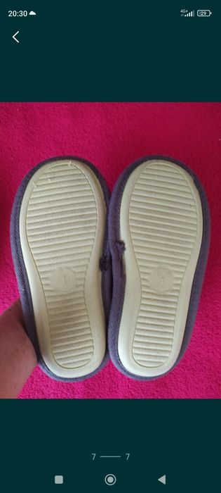 Практически новые удобные тапочки  HsM  по стельке 19см. Англия