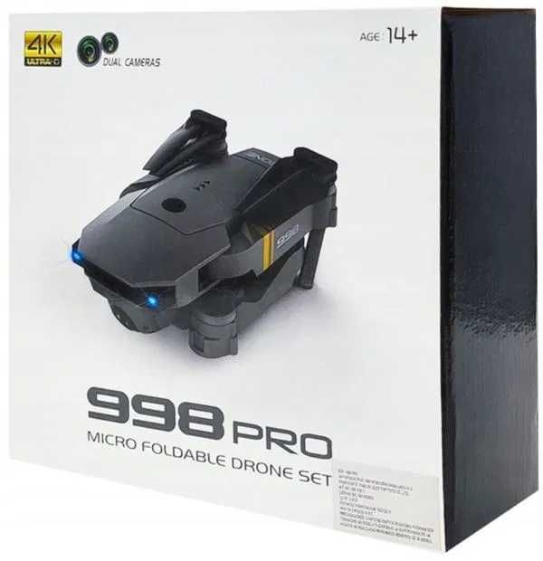 DRON 998 PRO Kamery 4K Full HD WIFI Zabawka Zawis NA DZIEŃ DZIECKA