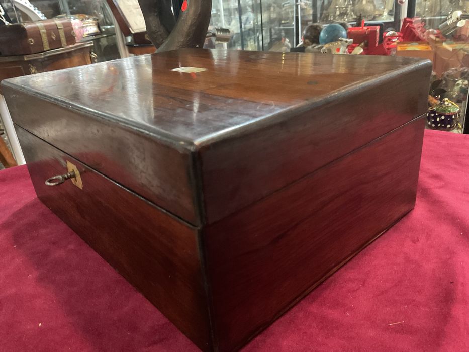 Caixa de estojo mahogany inglesa 30x21x12,5 cm