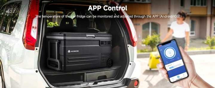 Lodówka-zamrażarka samochodowa 55l z kompresorem WiFi 12/24V DC, APP