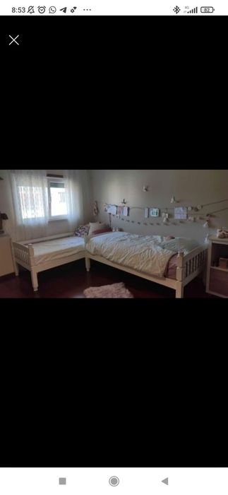 Cama de madeira individual 190*90