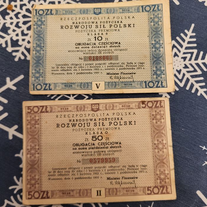 Stare Obligacje + legitymacje prl zsl ²⁰²
