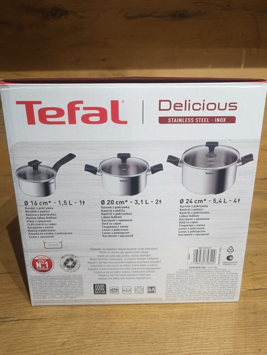 Sprzedam nowy komplet garnków TEFAL