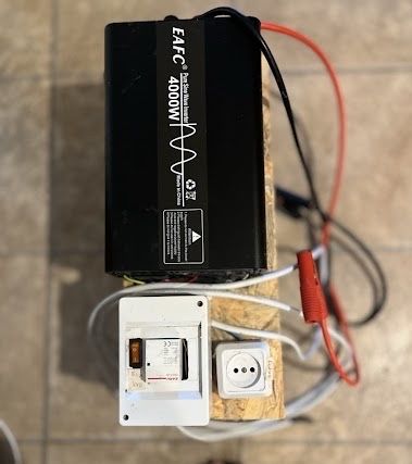 Комплект автономного резервного живлення (інвертор 4000 w+акумулятор A