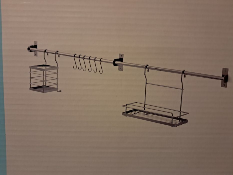 Organizer ścienny zestaw reling z akcesoriami GoodHome