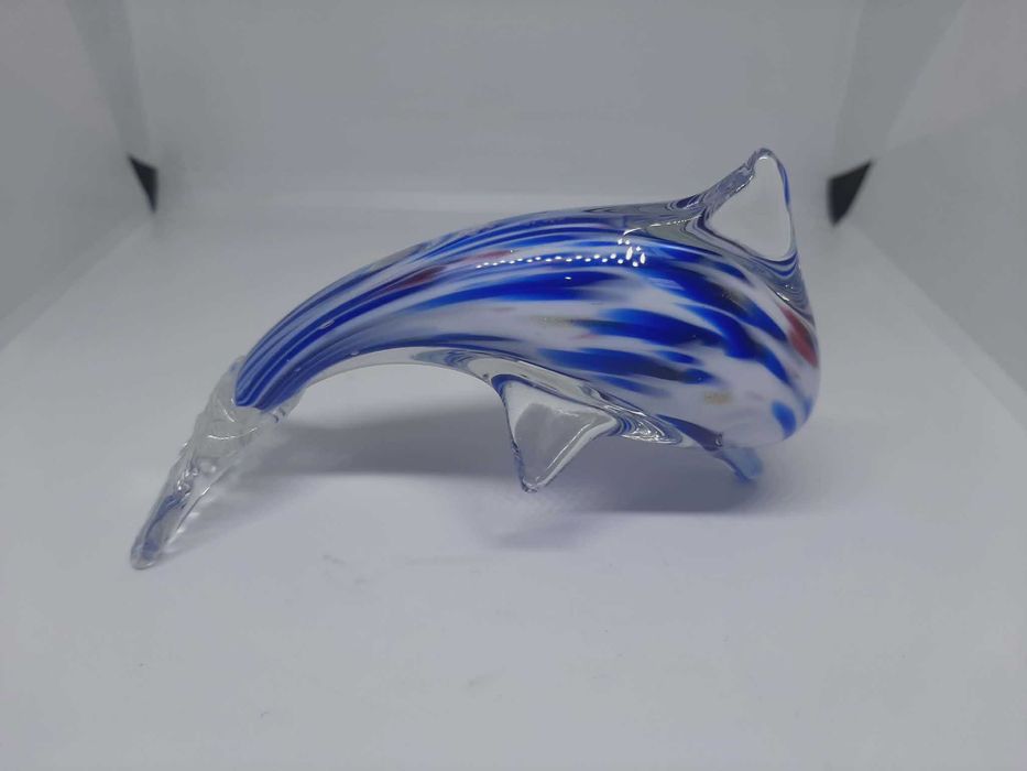 Szkło dekoracyjne delfin w stylu murano