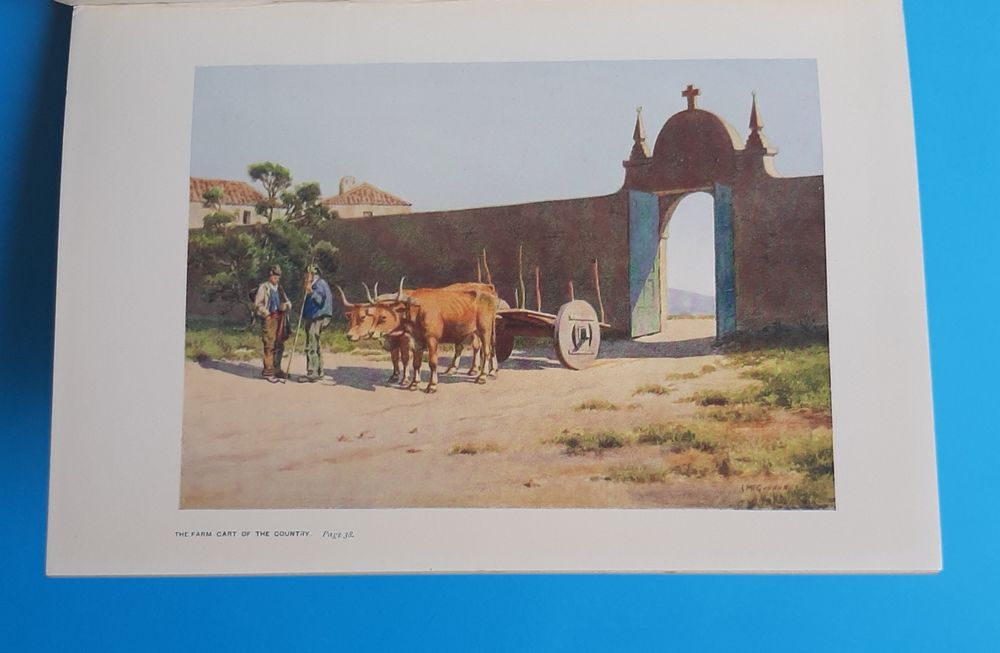 Peeps at Many Lands: Viagem a Portugal c/12 Gravuras Cores 1909 Raro