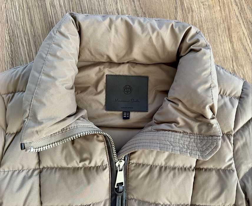 Пухова куртка Massimo Dutti з каптуром, розмір М