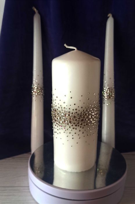 В наличии Семейный очаг свадебные свечи, весільні свічки. Пишите