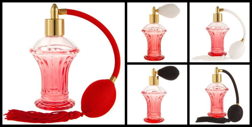 Butelka Flakon na perfumy z pompką - 50 ml! CZERWONA!
