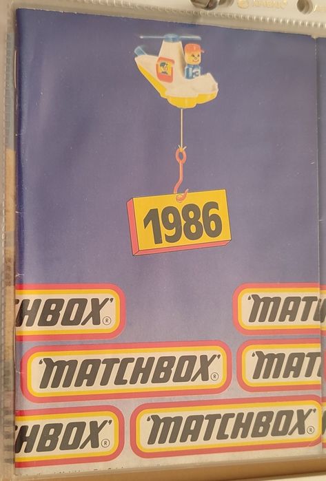 Lote catálogos Matchbox de 1983 a 1989