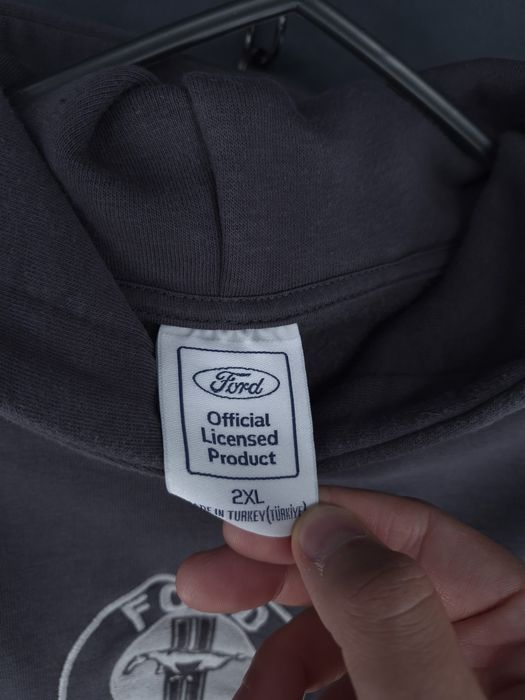 Ford Mustang bluza z kapturem kangurka nadruk auto 2XL/XXL