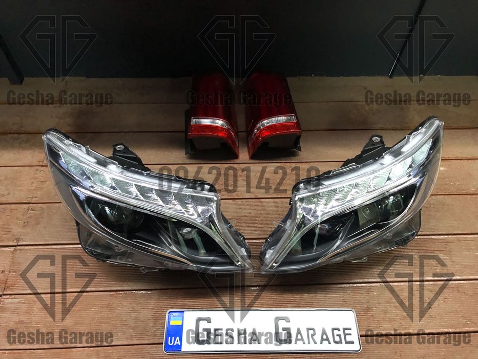 Комплект фар Mercedes мерседес Vito W447 LED лед нові стопи фанарі