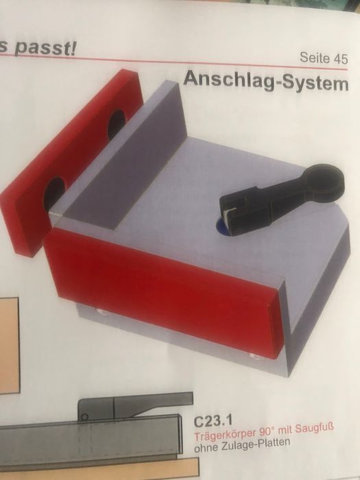 System mocowania prozniowego