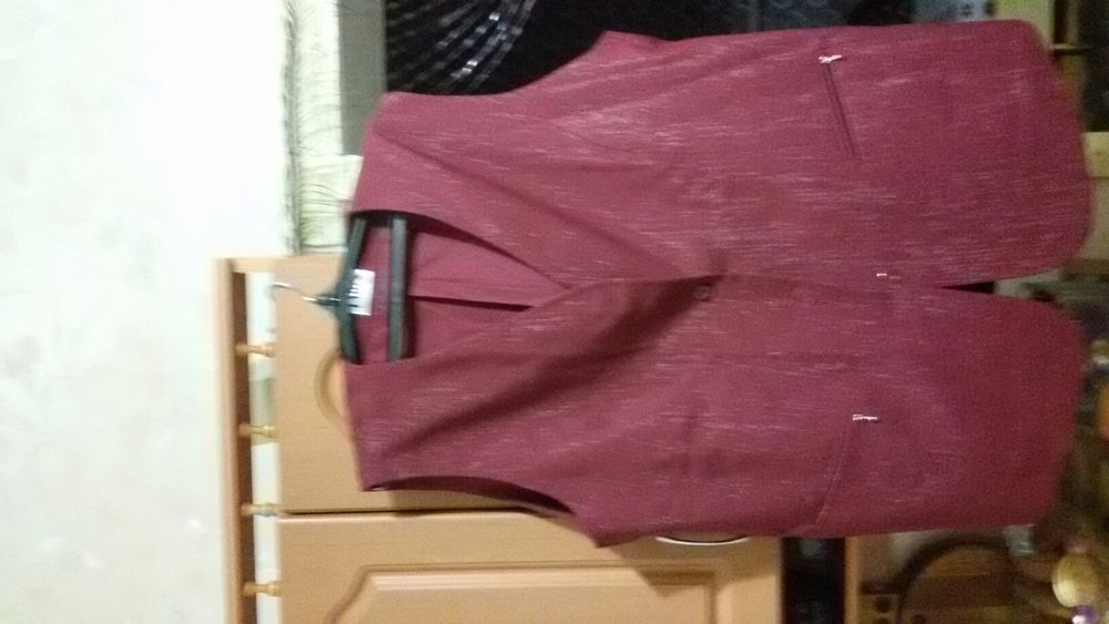 Безрукавка, жилетка, жилет большого размера, 56 размер