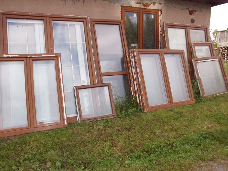 okna i drzwi  balkonowe zloty dab