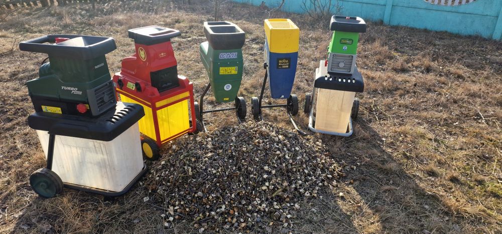 Подрібнювачі гілля фрезерні та ножові