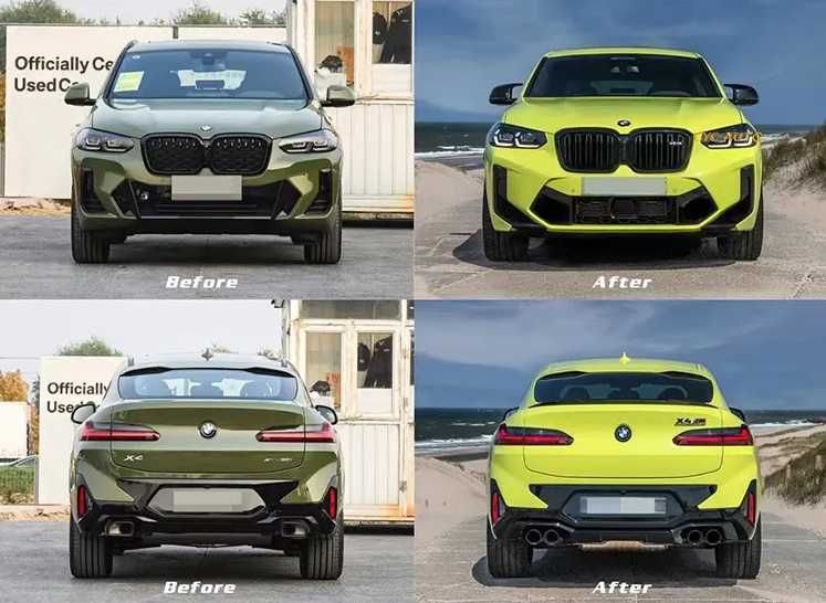 Рестайлинг X4M F98 2022+ для BMW X4 G02 (2017-2021) Обвес фары