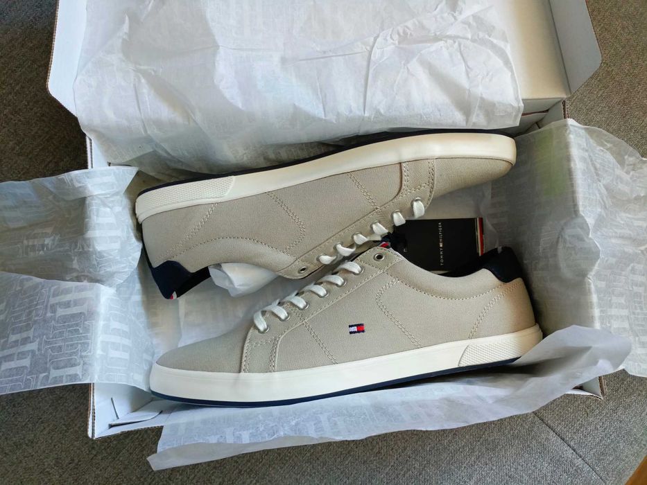 Okazja ! Oryginalne trampki Tommy Hilfiger beżowe tenisówki sklep399zł