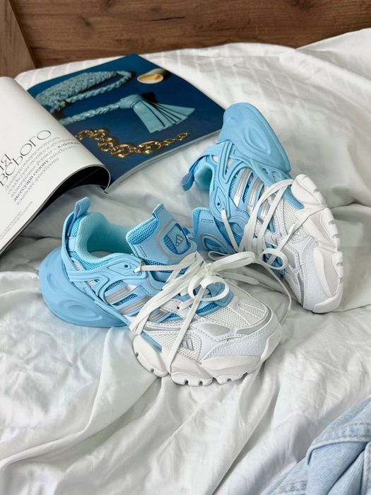 ФАВОРИТ! Adidas Vento Runner XLG White Blue Deluxe 37 38 39 40 41 адідас венто ранер ікселджі білі блакитні делюкс