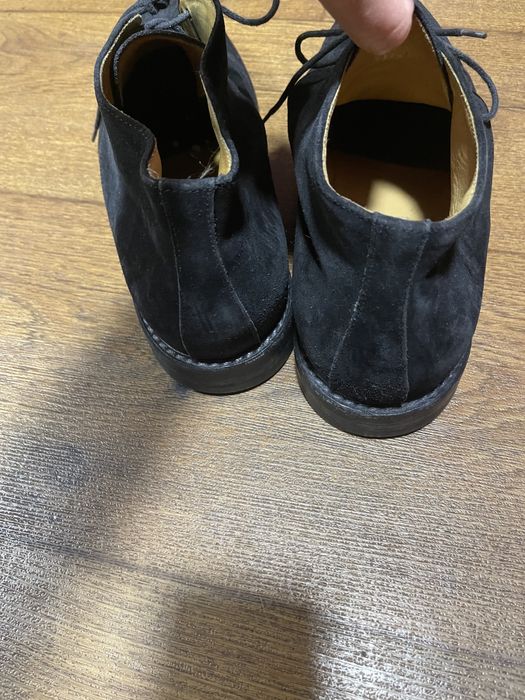 Замшевые ботинки дезерты Santoni Fatte a Mano Италия