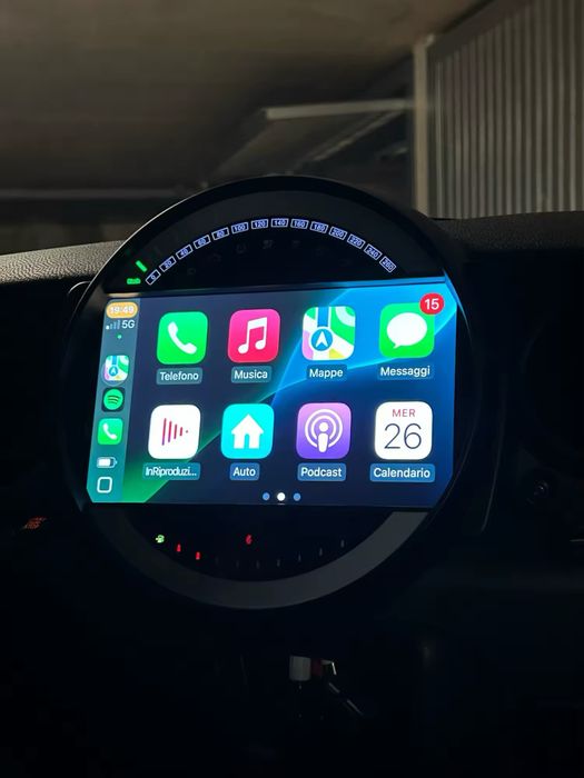 Radio Mini Cooper 2006/2015 carplay Bluethoot Android Auto