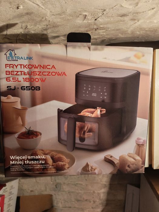 Frytkownica beztluszccozwa Airfryer 6.5l extralink