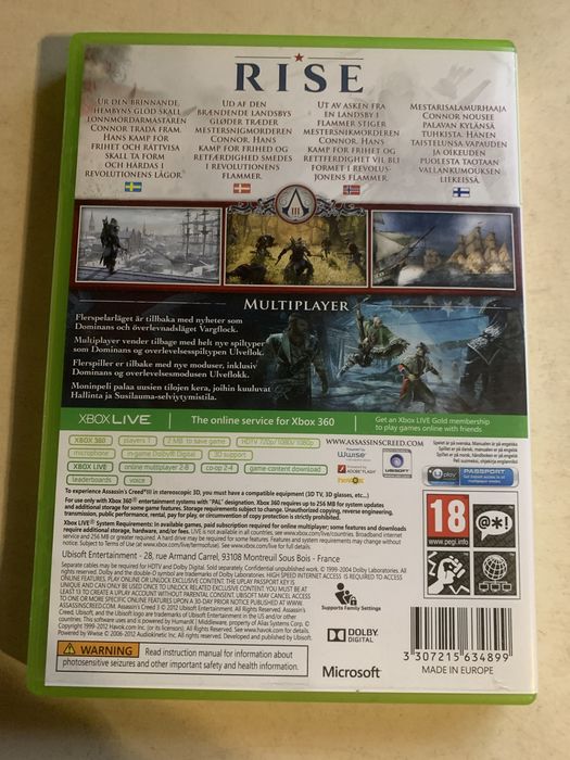 Assassins creed 3 xbox 360