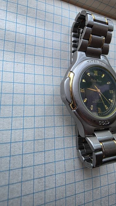 Кварцевые Часы Philip Persio Titanium Gold