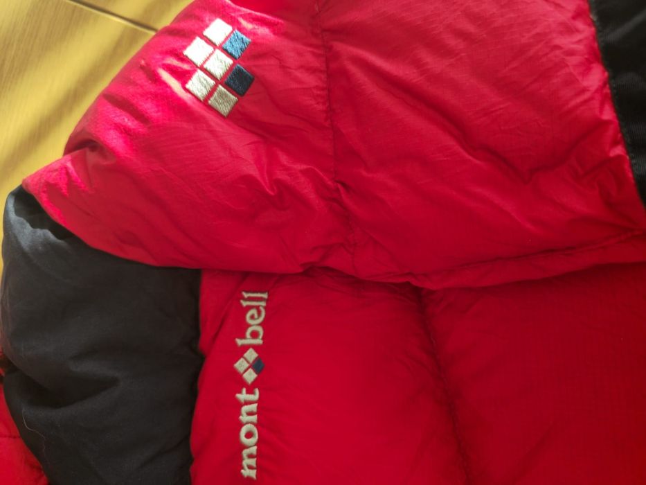 Casaco mont-bell ex 800 vermelho