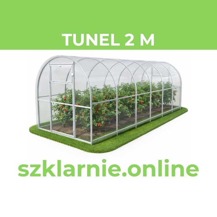 Szklarnia z poliwęglanu Tunel ogrodowy 2m/2,4m/3m/3,5m/4m | profile 20x20 / 20x40 | poliwęglan 3-8mm