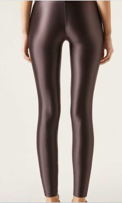 leginsy lycra z satynowym połyskiem S 36