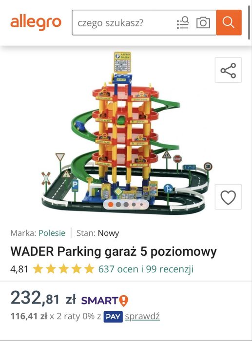 Garaż parking 5 poziomowy WADER