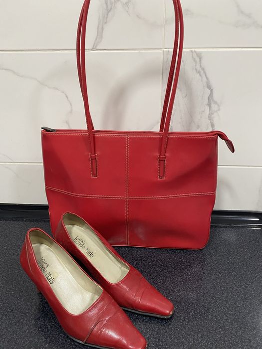 Conjunto carteira e sapatos