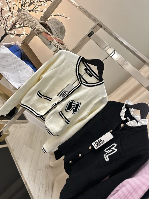 Чорний кардиган Karl Lagerfeld, B НАЯВНОСТІ (светр, светрик)