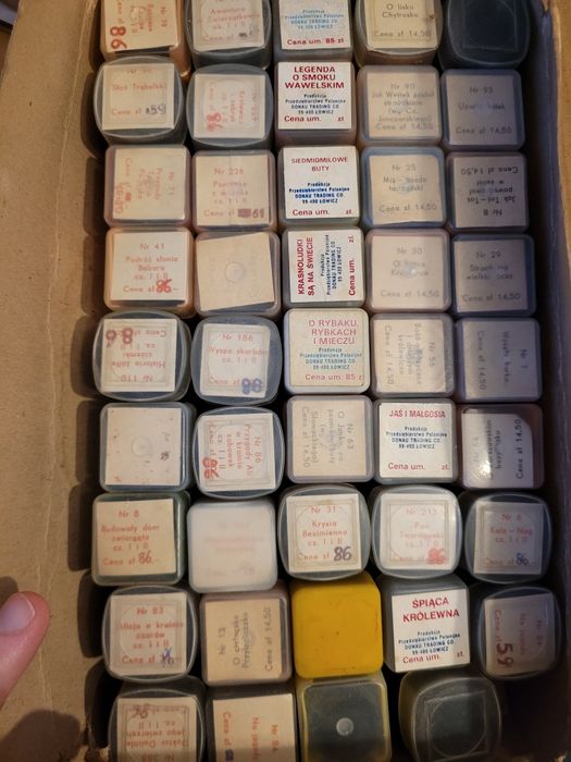 Bajki na rzutnik Ania i Jacek znane tytuły stan bdb