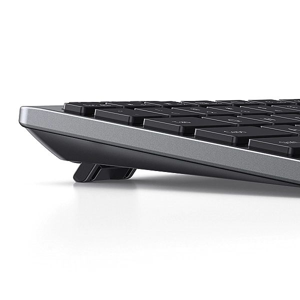 Klawiatura Ugreen bezprzewodowa Bluetooth 5.3 do 3 urządzeń - szara