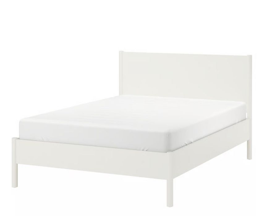TONSTAD - Estrutura de cama, branco-bege, 180x200 cm
