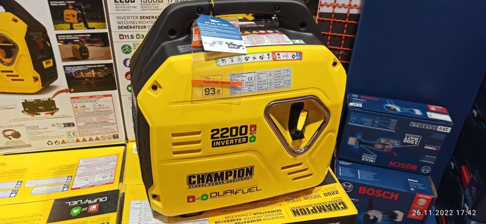 Генератор Чемпион 2.2 газ,бензин