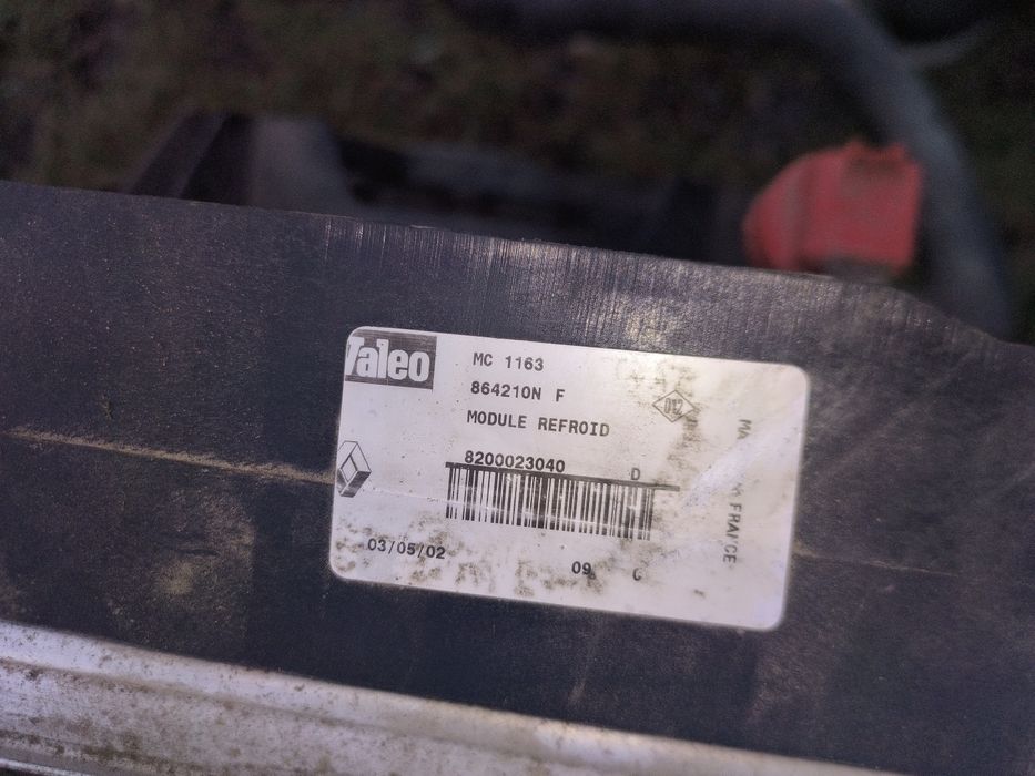 Chłodnica z intercoler komplet master movano 2.2 dCi 2.5dci